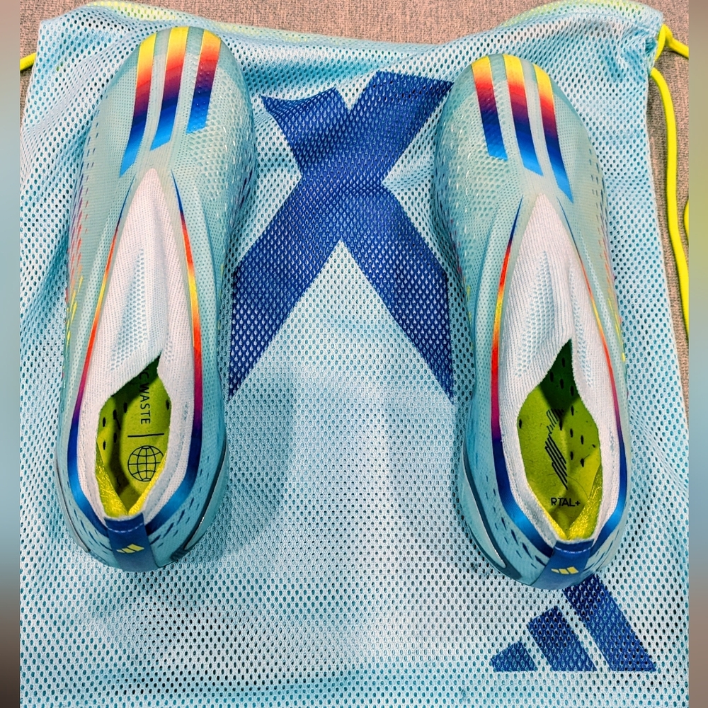 Adidas X Speedportal.1 FG football cleats  Clear Aqua/Solar Red/Power Blue